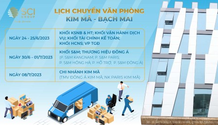 LỊCH CHUYỂN VĂN PHÒNG KIM MÃ – BẠCH MAI